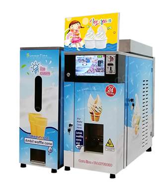 Buy Self Service Cash Accpet Ice Cream Vending Machine