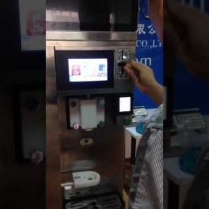 HM116T table top ice cream machine, semi-automatic ice cream vending machine