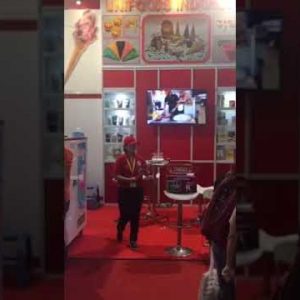 hommy machine show in Jakarta Indonesia 20181123, HM116T ice cream table top machine